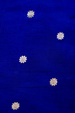 Handwoven Royal Blue Banarasi Katan Soft Silk Saree