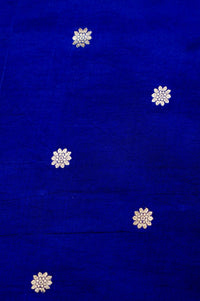 Handwoven Royal Blue Banarasi Katan Soft Silk Saree