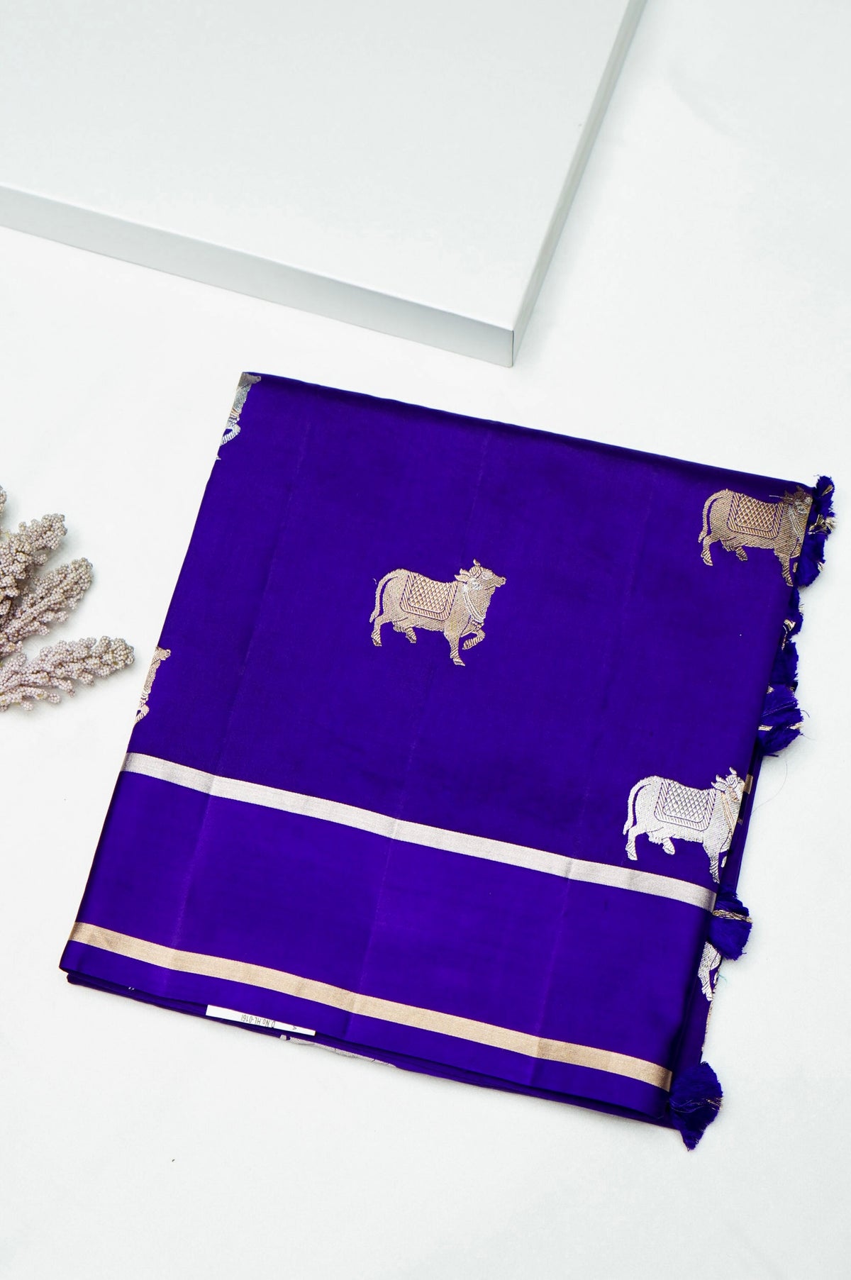 Handwoven Blue Banarasi Katan Soft Silk Saree