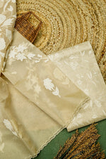 Designer Mud Green Mul Mul Cotton Suit