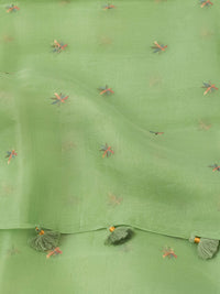 Handwoven Mint Green Banarasi Chanderi Silk Suit