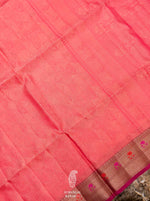 Banarasi Pink Blended Tanchoi Silk Saree