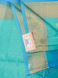 Banarasi Sky Blue Blended Tanchoi Silk Saree
