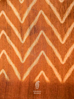 Banarasi Wood Brown Blended Tanchoi Silk Saree