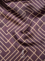 Banarasi Mauve Blended Tanchoi Silk Saree