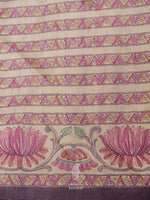 Banarasi Mauve Blended Tanchoi Silk Saree