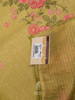 Banarasi Golden Yellow Blended Tissue Silk Saree