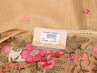 Banarasi Beige Blended Tissue Silk Saree