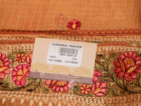 Banarasi Orange Blended Tissue Silk Saree