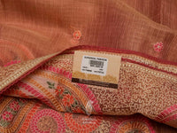Banarasi Pink Blended Tissue Silk Saree