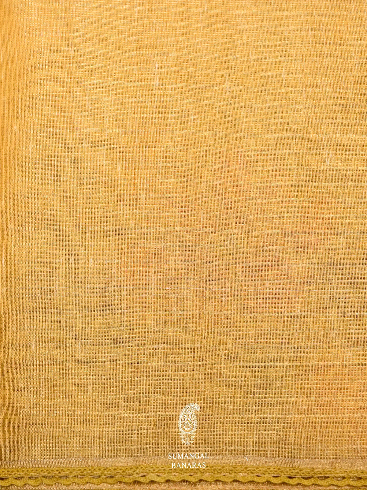 Banarasi Yellow Blended Tissue Silk Saree