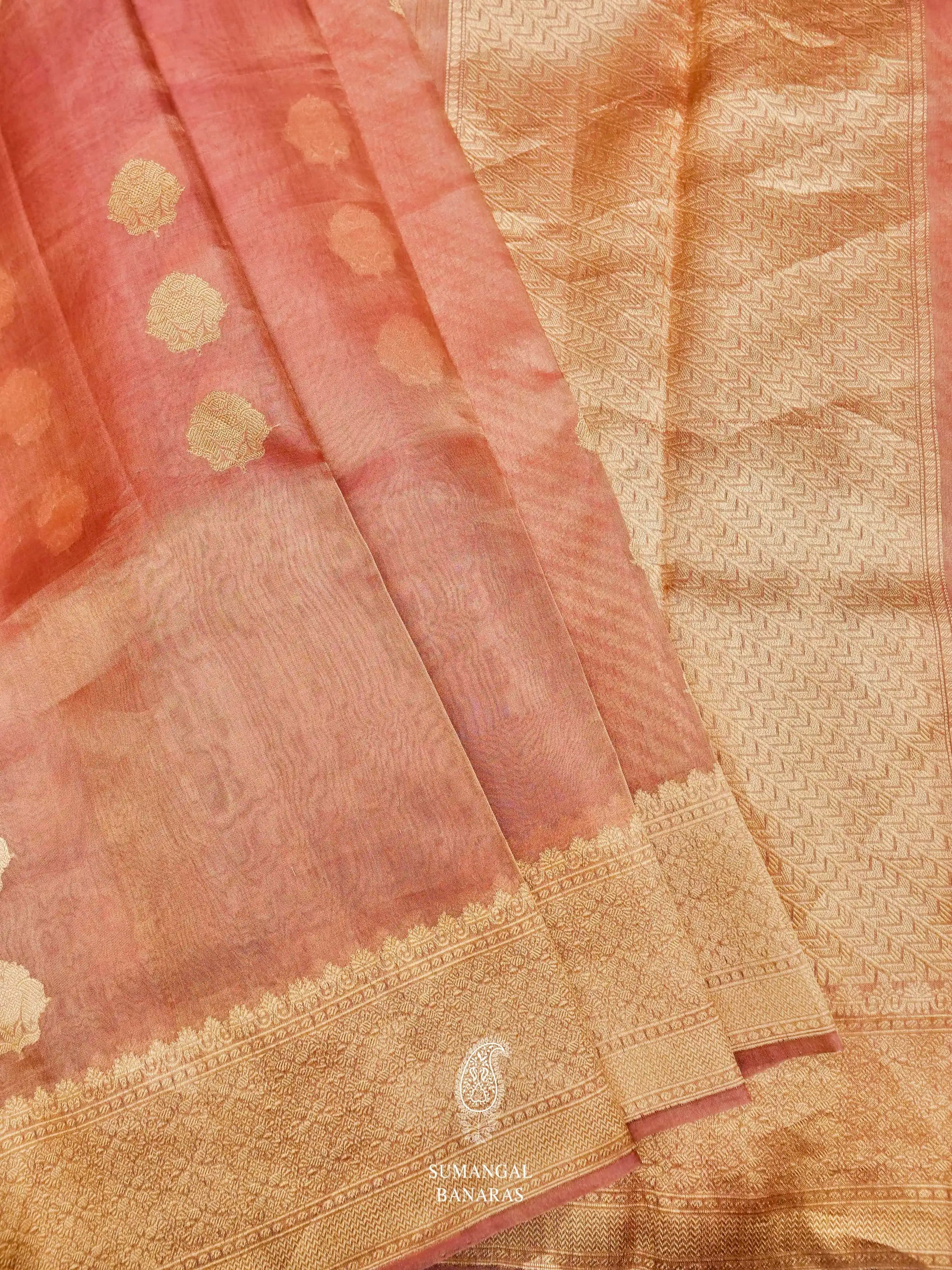 Light Yellow Kora Silk Banarasi Saree – Wearitage India