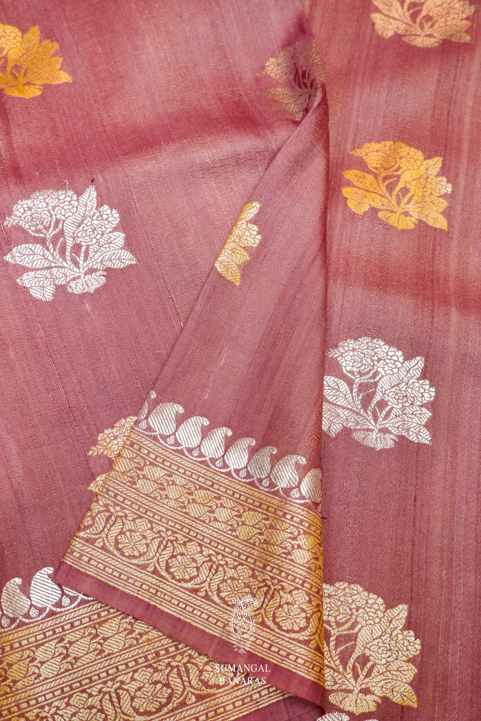 Buy Just Looks Self Design Banarasi Tussar Silk Purple Sarees Online @ Best  Price In India | Flipkart.com