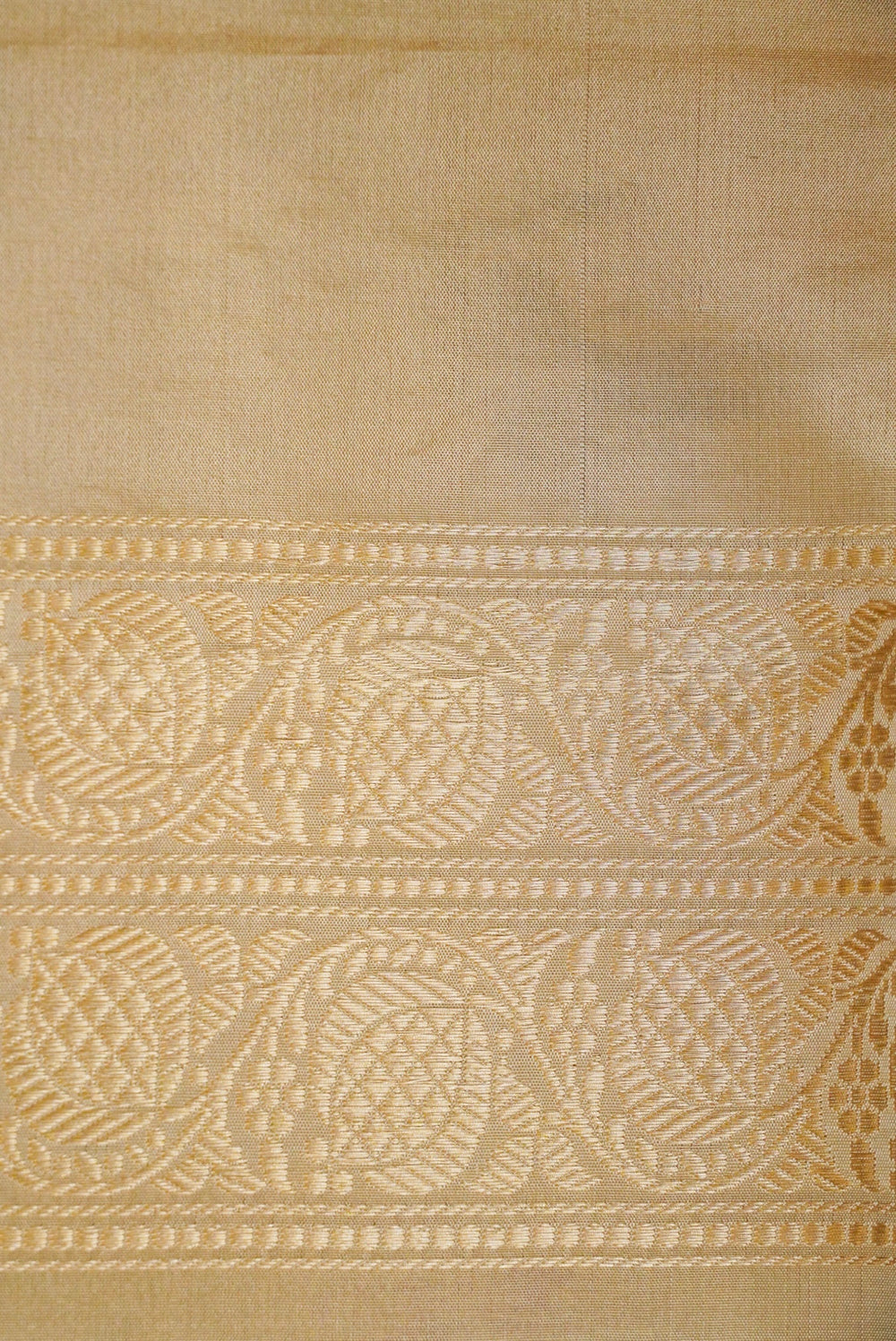 Handwoven Golden Banarasi Tissue Katan Silk Saree