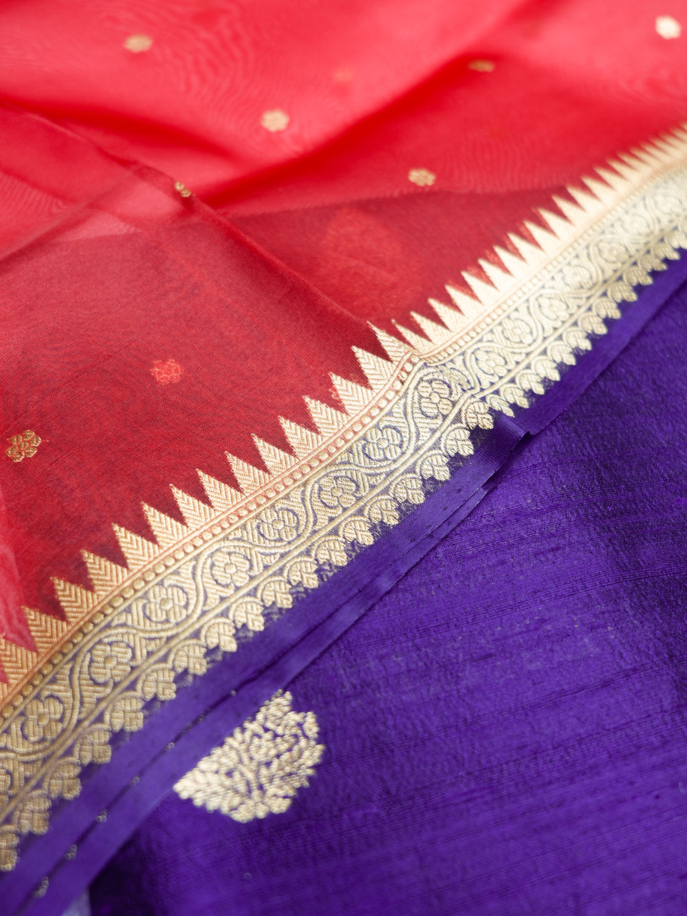 Handwoven Purple Banarasi Raw Silk Suit