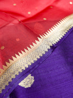 Handwoven Purple Banarasi Raw Silk Suit