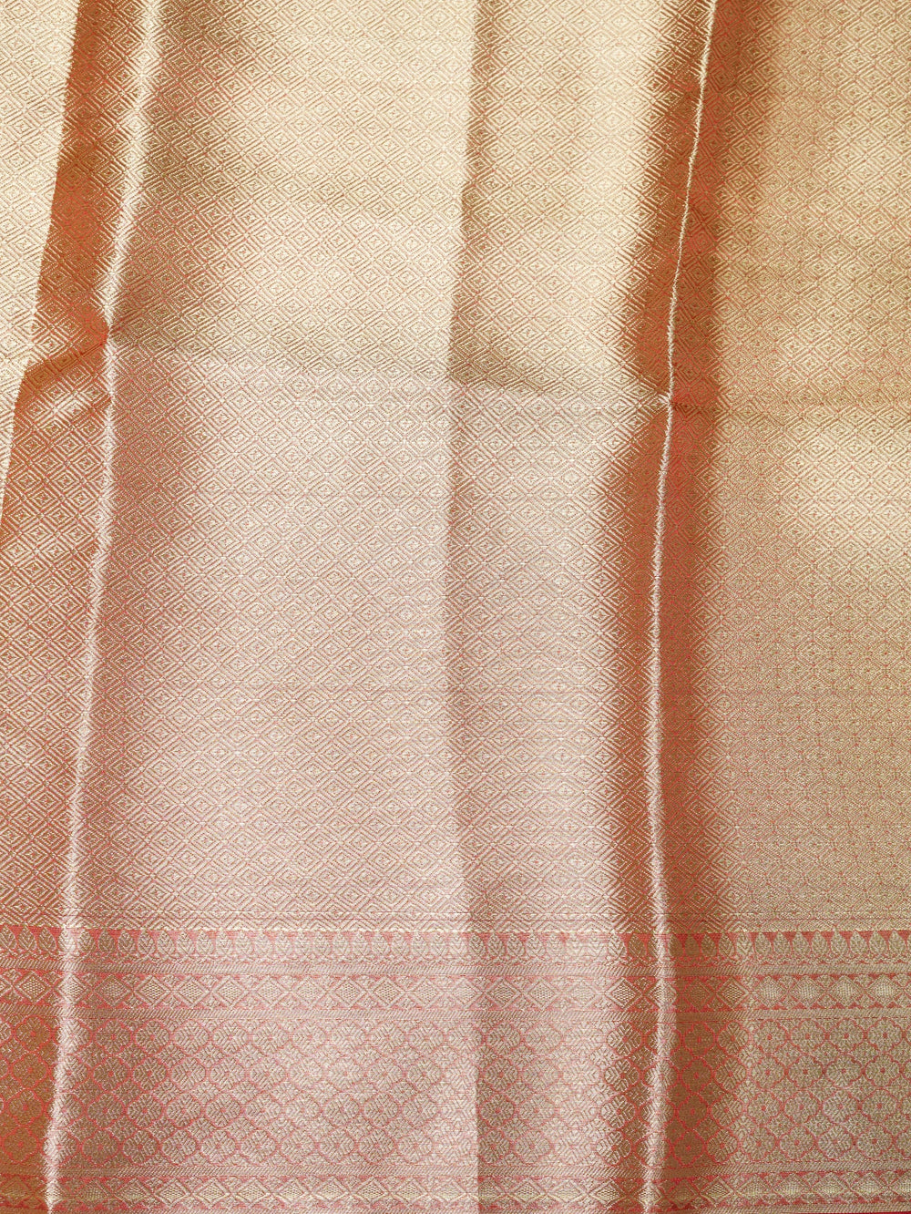 Handwoven Red Banarasi Tissue Silk Saree
