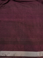 Handwoven Wine Banarasi Mashru Katan Silk Co-ord Set