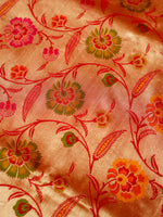 Handwoven Red Meenakari Banarasi Katan Silk Saree