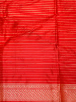 Handwoven Red Meenakari Banarasi Katan Silk Saree