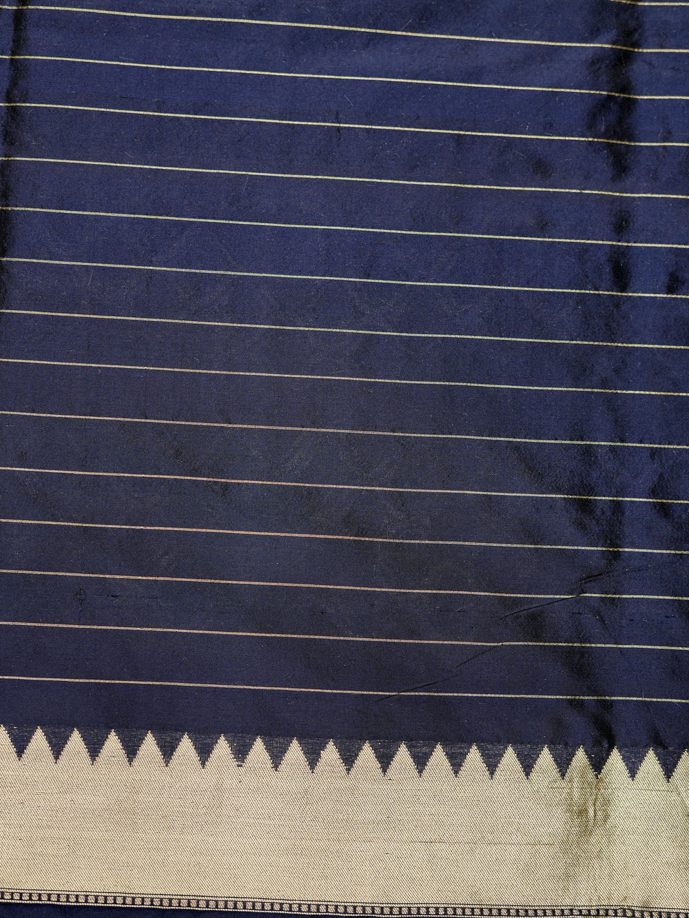 Handwoven Blue Meenakari Motif Banarasi Katan Silk Saree