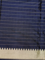 Handwoven Blue Meenakari Motif Banarasi Katan Silk Saree