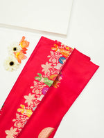 Handwoven Hot Pink Meenakari Motif Banarasi Katan Silk Saree