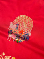 Handwoven Hot Pink Meenakari Motif Banarasi Katan Silk Saree