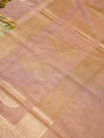 Handwoven Lavender Banarasi Handloom Silk Saree