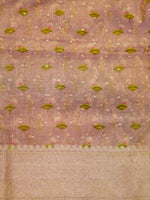 Handwoven Lavender Banarasi Handloom Silk Saree