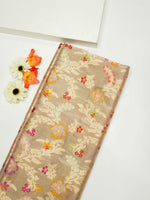 Handwoven Gold Meenakari Banarasi Tissue Katan Silk Saree