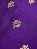 Handwoven Purple Banarasi Katan Silk Suit