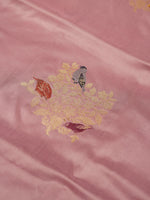 Handwoven Mauve Meenakari Motif Banarasi Katan Silk Saree