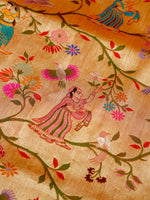 Handwoven Red Meenakari Motif Banarasi Katan Silk Saree