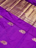 Handwoven Purple Banarasi Katan Silk Saree