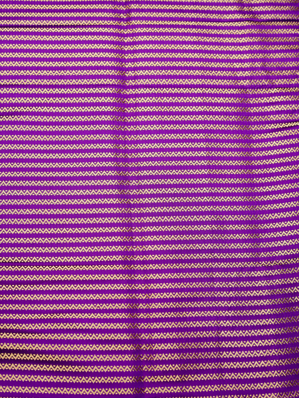 Handwoven Purple Banarasi Katan Silk Saree