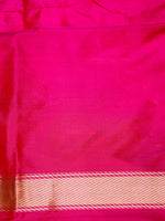 Handwoven Rani Pink Banarasi Katan Silk Saree