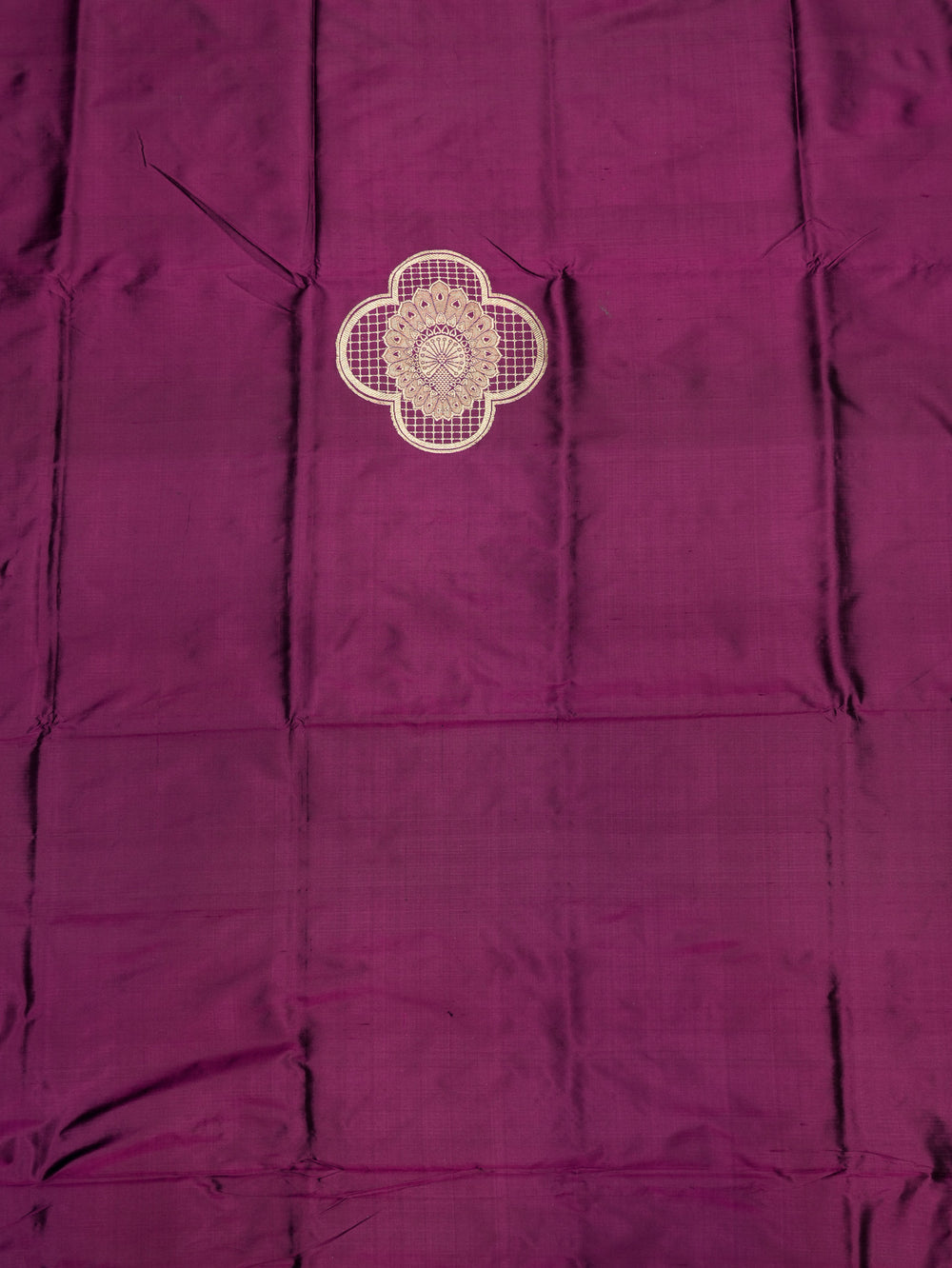 Handwoven Wine Banarasi Katan Silk Co-ord Set