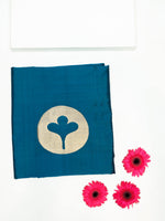 Handwoven Teal Blue Banarasi Katan Silk Co-ord Set