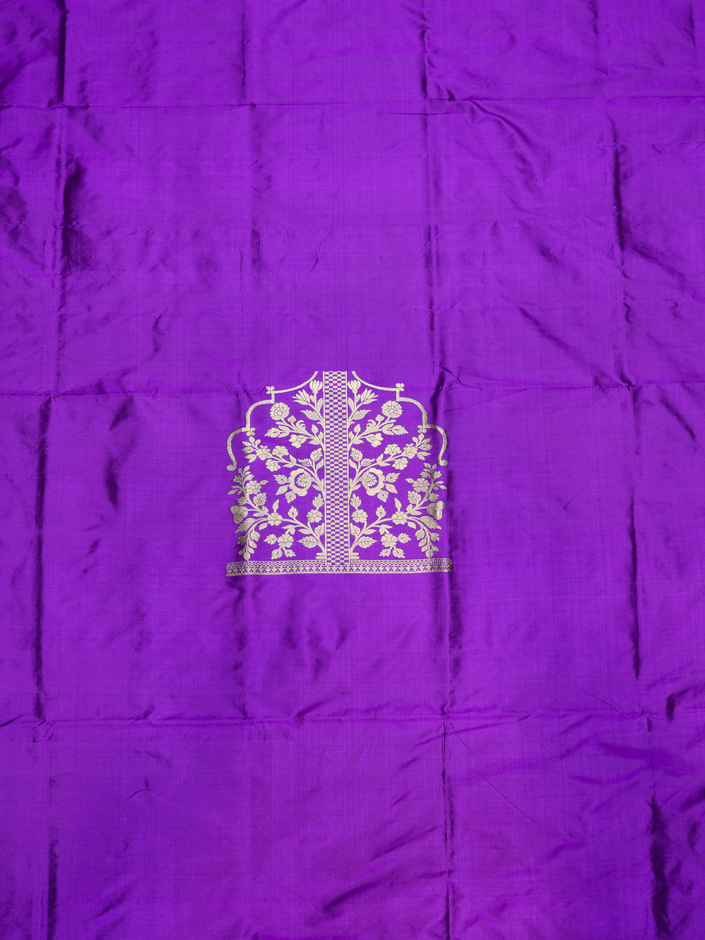 Handwoven Purple Banarasi Katan Silk Co-ord Set