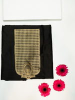 Handwoven Black Banarasi Katan Silk Co-ord Set