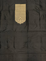 Handwoven Black Banarasi Katan Silk Co-ord Set