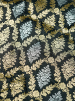 Handwoven Black Banarasi Katan Silk Saree