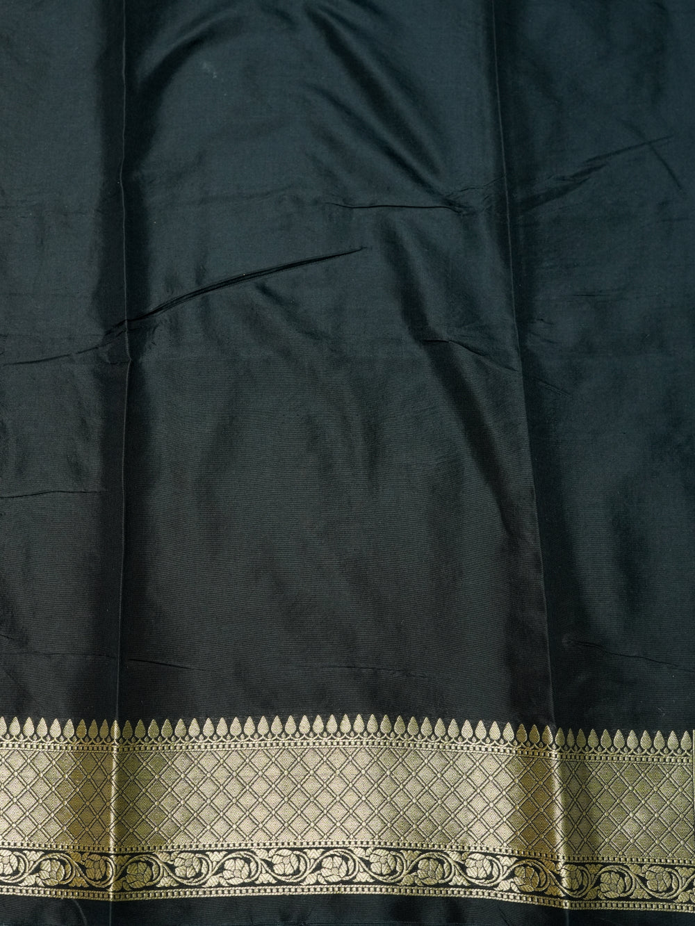 Handwoven Black Banarasi Katan Silk Saree