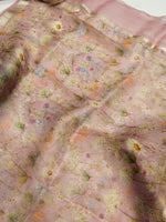 Handwoven Lavender Banarasi Chanderi Silk Suit