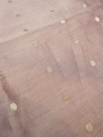 Handwoven Lavender Banarasi Chanderi Silk Suit