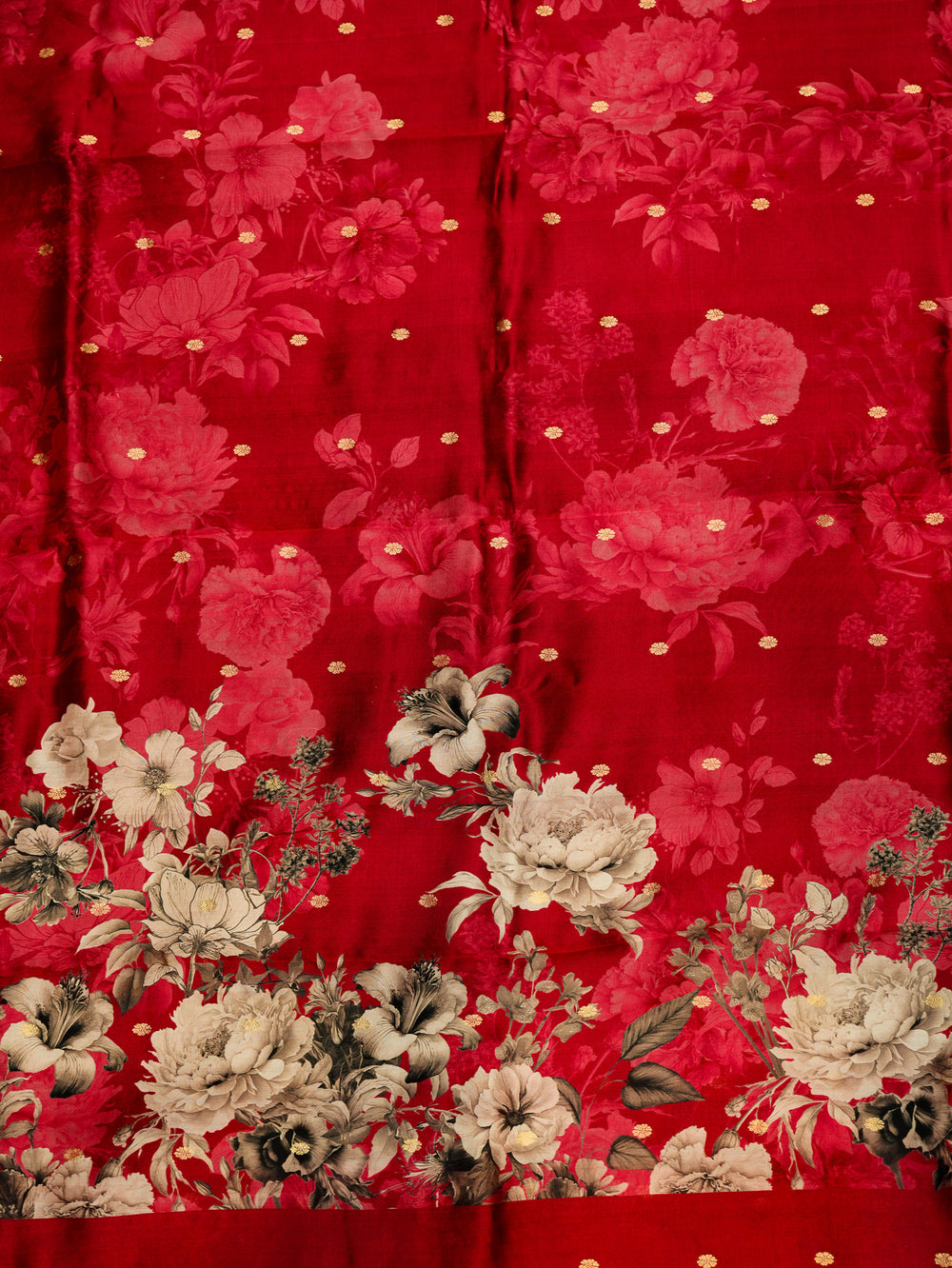 Handwoven Dark Red Banarasi Katan Soft Silk Suit