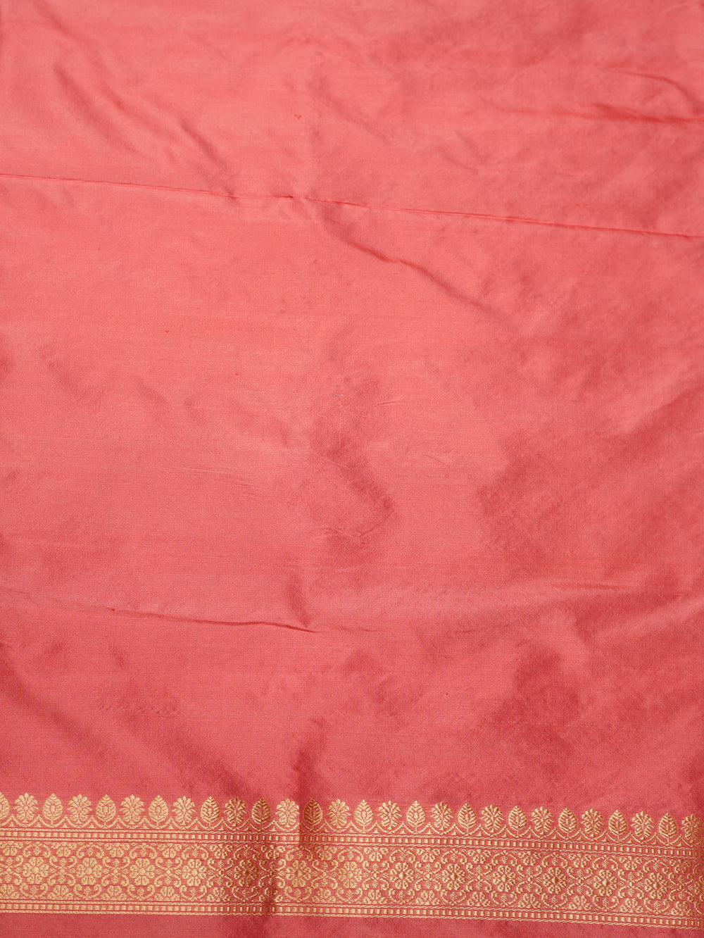 Handwoven Peach Meenakari Banarasi Katan Silk Saree