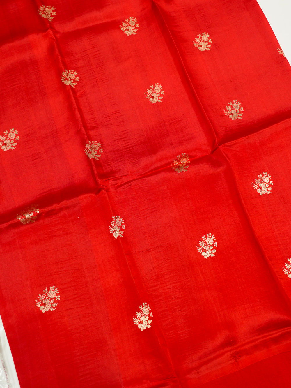 Handwoven Red Banarasi Katan Silk Suit