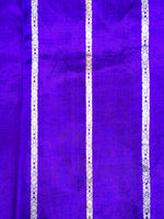 Admiral Blue Booti Katan Silk Handwoven Banarasi Saree